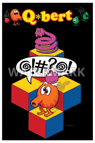 Bert arcade poster 24x36 - q*bert,